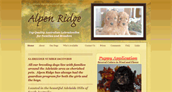 Desktop Screenshot of alpen-ridge.com