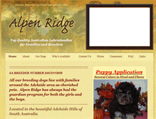 Tablet Screenshot of alpen-ridge.com